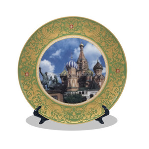 Bán Buôn London Du Lịch Lưu Niệm Quà Tặng Cá Nhân Hoá Tùy Chỉnh Biểu Tượng Sứ Tấm Trang Trí Gốm Trang Trí Tấm Với Đứng - Product Image 3