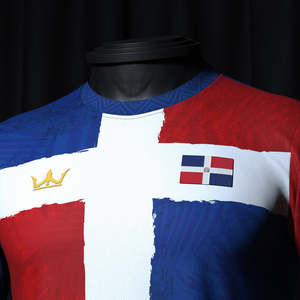 Custom New Arrival Dominican Republic Art Printed Logo T Shirts <b>Polyester</b> <b>Tshirts</b> for Men Jerseys Soccer T-Shirt - Product Image 4