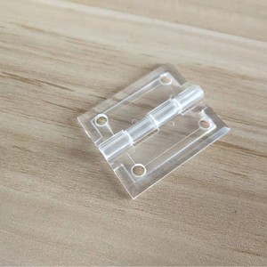 Clips de Plástico Acrílico Transparente Duradero Tipo Piano con Bisagra Plegable para Conexión de Paneles de Muebles, Vitrinas, Cajas y Puertas - Product Image 6