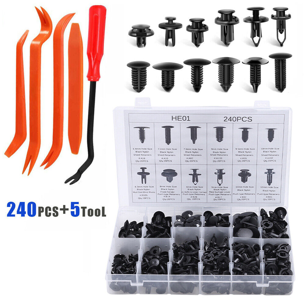 Sunplustrade 240 pezzi Clip per paraurti Clip per Albania