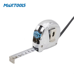 Thước dây thép có thể thu vào 5m với hệ thống đo lường trường hợp mạ điện băng thép trắng - Product Image 5