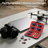 Étui pour Carte Mémoire d'Appareil Photo DSLR T20 en Caoutchouc Étanche, Antichoc et Anti-Poussière, Directement de l'Usine OEM, pour 28 Cartes SD et SIM