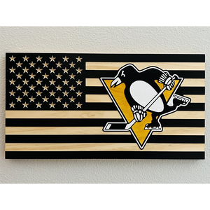 จัดส่งรวดเร็ว ธงทีม NHL ออกแบบพิมพ์ลายเอง ทีมพิตส์เบิร์ก เพนกวินส์ - Product Image 3
