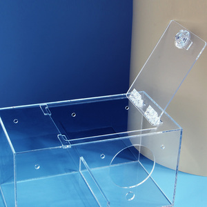 Boîte de rangement en acrylique haute transparence, Nid d'observation des oiseaux, Élevage de petits perroquets, Aménagement paysager, Boîte de présentation pour l'alimentation - Product Image 3