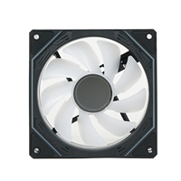 Ventilateur de refroidissement ARGB pour PC Gamer à design élégant avec miroir infini, silencieux, 120 mm, roulement fluide en plastique