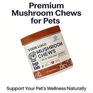 OEM/ODM Champignon Queue de dinde pour chiens avec Crinière de lion biologique - Extrait 8:1, Friandises à mâcher aux champignons pour l'immunité, le soutien des articulations et de la colonne vertébrale - Product Image 3