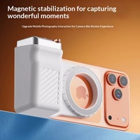 Poignée magnétique pour smartphone Martian Wholesale, support polyvalent pour appareil photo de téléphone avec télécommande sans fil et lumière d'appoint LED pour iOS et Android