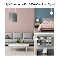 Amplificateur de signal cellulaire double bande StPremium 80dB EasyBoost 800/1800MHz 27dBm Kit complet offrant 3000 dBm ㎡   Couverture pour l'amélioration du signal