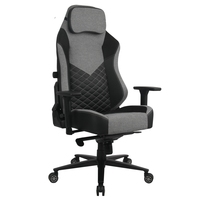 Chaise de jeu PC ergonomique confortable en cuir, inclinable, réglable en hauteur, pivotante, moderne, avec fonction de refroidissement et extensible