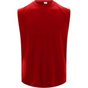 Custom Logo Men's Workout Tank Stretchable Moisture Wicking Sleeveless Gym Wear Top - Product Image 5