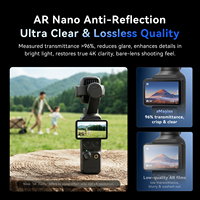 Film anti-chute, protection d'écran en verre trempé anti-rayures AR pour caméra sportive DJI OSMO Pocket4P/4/3, accessoires