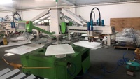 Máquina de serigrafía automática para camisetas de 4 colores y 10 estaciones, 2 unidades, 1 unidad
