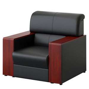 Conjunto de Sofás de Oficina en Cuero PU con Esponja de Densidad Media, Duradero, para Reuniones de Negocios y Recepción - Product Image 3