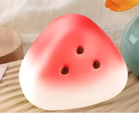 Schattig fruitvormig tiener stressverlichtend zacht PU ijs-skin watermeloen squishy speelgoed voor bureaudecoratie cadeau
