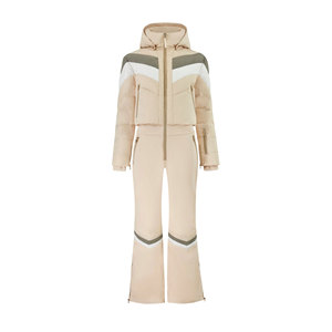 Combinaison de <span class=keywords><strong>ski</strong></span> pour <span class=keywords><strong>femme</strong></span> beige avec logo personnalisé OEM, imperméable, coupe-vent, combinaison de <span class=keywords><strong>ski</strong></span> alpin, vêtements de <span class=keywords><strong>ski</strong></span>, combinaison de neige, vente en gros - Product Image 3