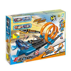 Nouvelle fente bricolage assembler vitesse course piste 360 degrés boucles fente jouets éjection <span class=keywords><strong>voiture</strong></span> catapulte jouet - Product Image 6