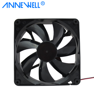 工場供給 14025 DC 24V ブラシレスモーター 軸流ブラシレス排気ファン 140mm 2ピン 高風量 低騒音 ネットワーク冷却ファン用 - Product Image 2