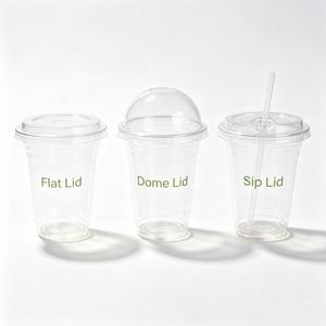 China Manufacture Custom Capacity 5/7/9/10/12/14/16/18/20/22/24/32 Oz Disposable Clear Plastic <b>Cups</b> With <b>Lids</b> <b>And</b> <b>Straws</b> - Product Image 5