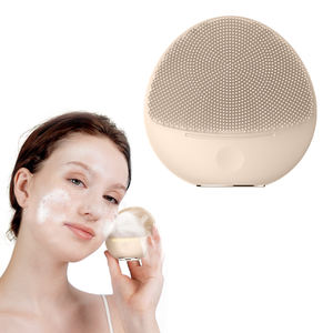 Brosse nettoyante faciale rechargeable par USB, silicone de luxe, vibration sonique, étanche, soin de la peau - Product Image 1