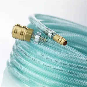 Hút kết nối ống 3 inch PVC sợi gia cố ống máy phụ kiện rõ ràng bện Ống