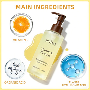 Limpiador facial orgánico de marca privada OEM a granel con ácido hialurónico, ácido salicílico y aminoácidos, suave para pieles sensibles - Product Image 3