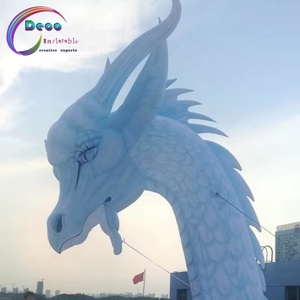 Riesige Aufblasbare Flügelige Blaue Drachenfigur für Themenparks, Einkaufszentren und Außendekoration - Product Image 6