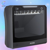 Escáner de Código de Barras Universal AIXW, USB, Duradero, de Escritorio, Lector QR 2D, Tamaño A4, Sistemas POS, Software de Inventario, Control de Stock