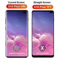 Pièce de Rechange de Réparation TFT avec Cadre Original S10+ S10p Écran Tactile S10 Plus Écran LCD pour Samsung Galaxy G975 VF/DS G973 F