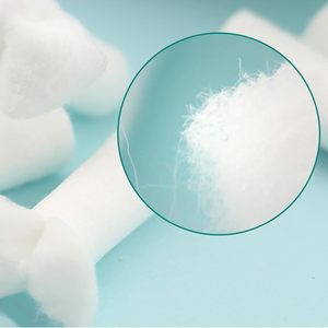 200 buah gulungan kasa gigi 1,5 inci kapas penyeka penyumbat hidung penyerap baik untuk anak-anak dewasa fleksibel gigi bola katun mulut - Product Image 3
