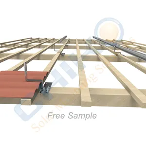 Intertek certificación lanzó azulejo roofing solar soportes de montaje solar mc4 conector