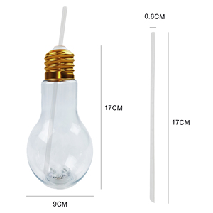 Bicchieri Luminosi a LED a Forma di Lampadina con Cannucce, Accessori per Feste ed Eventi, Decorazioni per Tifosi Sportivi - Product Image 6