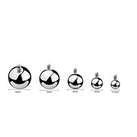 Bijou de corps en titane G23 plaqué or, avec boule de 8 mm à filetage interne, pour piercing de nez, unisexe, idéal pour mariage, fête, fiançailles, cadeau tendance