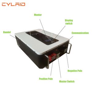 Cylaid 48V 100Ah-200Ah Batería de iones de litio UPS Banco de pared Sistema de almacenamiento de energía para el hogar 5KW 10KW Energía solar CAN Comunicación IP65 - Product Image 1