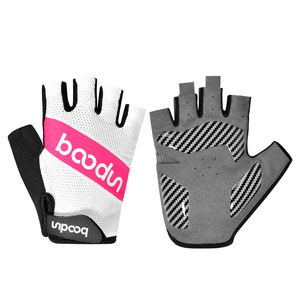 Guantes de ciclismo Boton de medio dedo, transpirables, de silicona, que absorben los golpes, para ciclismo nocturno, unisex para adultos - Product Image 1
