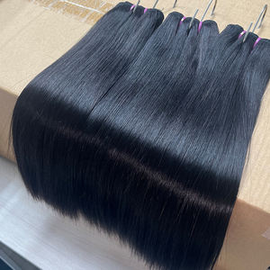 100g di capelli lisci brasiliani vergini non trasformati a doppia treccia di estensioni delle onde del corpo - Product Image 1