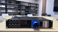 Caja de Distribución de Energía de Audio de 19 Pulgadas 2U, Entrada XLR de Rango Completo Independiente, Entrada de CA de 90-260 V para Sistemas de Sonido Fijos en Teatros, Iglesias y Salas