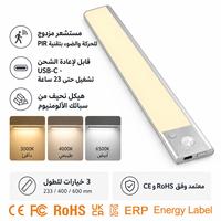 Lampe LED moderne à détecteur de mouvement pour escalier, rechargeable, sans fil, magnétique, pour armoire, cuisine, chambre, placard, couloir, PC