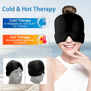 Gorro <span class=keywords><strong>de</strong></span> Gel Refrigerante para <span class=keywords><strong>Aliviar</strong></span> Dolores <span class=keywords><strong>de</strong></span> Cabeza y Migrañas, Compresa Fría Flexible - Product Image 3