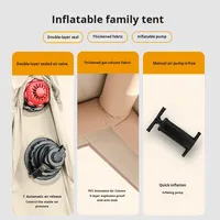 Support OEM/ODM - Tente de camping gonflable portable, tente pneumatique, tente de camping extérieure en tissu Oxford imperméable et épaissi