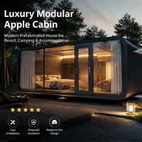 Cabine de jardin en verre pour 2 personnes, bureau extérieur, studio insonorisé, cabine de réunion avec ventilation, pod acoustique préfabriqué pour le travail