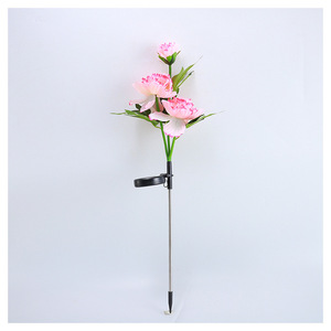 Lanterne <span class=keywords><strong>solaire</strong></span> LED à trois pivoines étanche IP65 lumière blanche chaude Dimmable 360 pour éclairage <span class=keywords><strong>de</strong></span> <span class=keywords><strong>jardin</strong></span> extérieur - Product Image 6