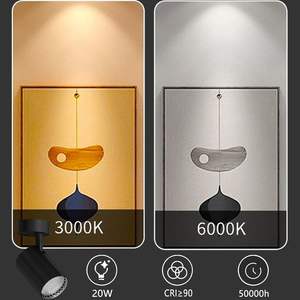 ขายส่งไฟติดรางแบบปรับได้สำหรับแสงสว่างเชิงพาณิชย์ภายในอาคารสมัยใหม่ ไฟติดรางแบบ Cob, ไฟติดราง/ไฟ LED/ไฟติดราง - Product Image 4