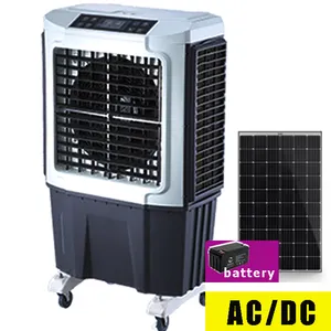 Ac 220v dc 12v refrigerador evaporativo refrigerador de ar do deserto solar recarregável