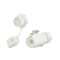 Connecteur industriel aérien E-Weichat personnalisé, mâle-femelle, à bride, 2/3/4/5/7/8/9 broches, LP16, IP67, 10A