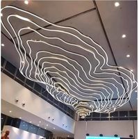 Lampes de terrasse en profilé aluminium rond - Taille moyenne LED avec installation facile pour hôtels, clubs, salles de banquet et villas