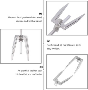 Accessori per <span class=keywords><strong>Forno</strong></span> per Spiedini di Pollo Arrosto, Accessori per Girarrosto, Forchetta per Pollo Grigliato in Acciaio Inox, Utensili per Barbecue - Product Image 5