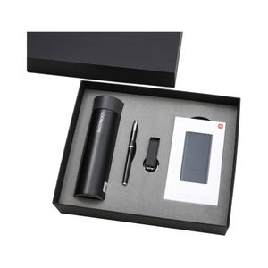 New Style Fashionable Stainless Steel Locknlock <b>Thermos</b> <b>Cup</b> USB Drive Power Bank Gift Box Made China Practical Business Set - Product Image 1