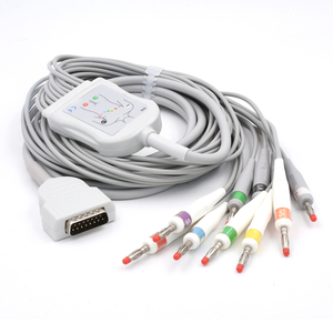 <span class=keywords><strong>Ge</strong></span>-Marquette Mac 400 Compatibele <span class=keywords><strong>Ekg</strong></span> Kabel Iec/Banaan 4.0 Connector Medische Accessoires - Product Image 4