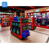 Aménagement intérieur de magasin de haute qualité, mobilier en MDF, design d'intérieur commercial, présentoir de vêtements