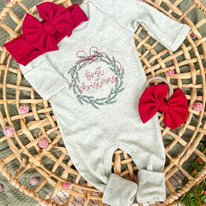 Pelele de <span class=keywords><strong>Navidad</strong></span> orgánico para bebé, mono con cremallera, <span class=keywords><strong>pijama</strong></span> de bambú con cremallera, <span class=keywords><strong>pijama</strong></span> recién <span class=keywords><strong>nacido</strong></span>, fabricante de ropa de bebé - Product Image 4